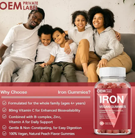 OEM Système immunitaire naturel Complément alimentaire pour soins de santé Marque privée Gommes multivitamines Fer Vitamine D Bonbons sains pour