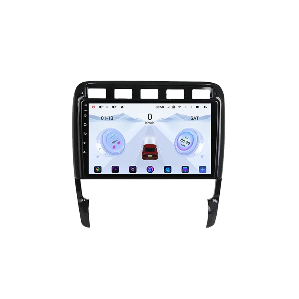 Head Unit touch screen radio for car Android for Porshce Cayenne 2002-2010 Manual 2K Screen Multimedia Stereo 12+256G Car Player