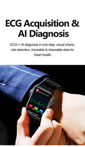 Reloj Inteligente S191 con Pantalla AMOLED Cuadrada, ECG, Bomba de Aire, Monitor de Presión Arterial, Reloj de Salud para Adultos Mayores con Detección de Caídas y Llamada <span class=keywords><strong>SOS</strong></span> - Product Image 5
