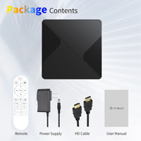 Décodeur Android 16 double cœur transfrontalier C3 intelligent avec télécommande vocale HD 4K fluide 16 Go