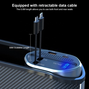 快速充电器汽车座椅间隙组织器USB Type-C前排座椅控制台侧袋无线充电器10w座椅缝隙储物盒 - Product Image 4
