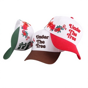 Casquette de baseball bicolore personnalisée avec logo brodé, style streetwear, design sportif, motif léopard, tissu 100% coton - Product Image 4