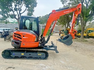 รถขุดขนาดเล็ก Kubota KX057-4 น้ำหนักใช้งาน 1.5 ตัน บุ้งกี๋ขุดขนาด 0.12 ลูกบาศก์เมตร อุปกรณ์ก่อสร้างมือสอง - Product Image 1