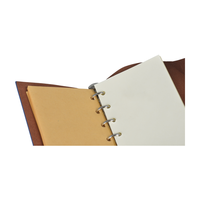 Carnet d'étudiant en stock avec sangle bleue, à feuilles mobiles, motif ajouré, carnet de journal et de graffiti, direct usine