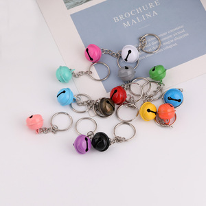 Llavero Colgante de Campana Color Macaron, Accesorio Metálico Plateado para Llaves de Coche, Primavera 2024, Origen Yiwu - Product Image 2