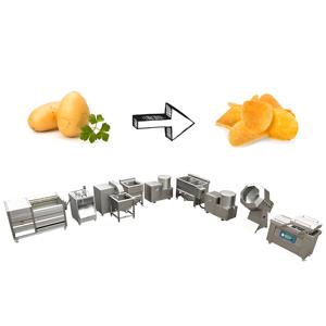 VBJX piccola scala elettrica patatine patatine fritte affettatrice taglio frittura sbiancamento macchina linea di produzione
