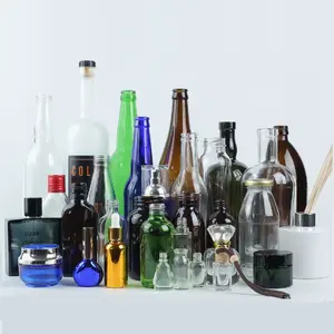 थोक कस्टम के लिए ग्लास जार कांच की बोतलें निर्माता आपूर्तिकर्ताओं