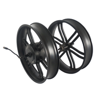 Moteur de roue de vélo électrique pliable en aluminium 20x4.0 pouces 500W/1000W, moteur de roue électrique sans balais à engrenages pour pneus tout-terrain larges