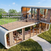Maison conteneur préfabriquée modulaire de 1 à 5 chambres, 20/40 pieds, détachable, avec salle de bain et cuisine, fabriquée en Chine
