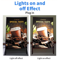 Afficheur LED vertical sur pied en aluminium haute luminosité pour publicité en magasin