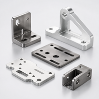 Plaque de support en acier inoxydable et aluminium usinée sur mesure par CNC, service d'usinage de pièces métalliques de précision