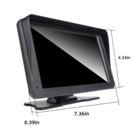 Écran de voiture 7 pouces AHD pour camion, image de recul tout-en-un, vision nocturne haute définition, écran tactile capacitif, amplificateur TV