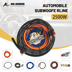Kit de cableado de amplificador de coche 4GA de 2500W de buena calidad, Kit de Cable de Audio para coche, amplificador, instalación de Subwoofer RCA, juego de cableado, fusible de cable - Product Image 3