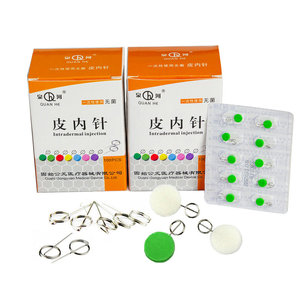 Akupunktur tedavisi için steril akupunktur Intradermal iğne kulak akupunktur kutu başına 100 adet - Product Image 1