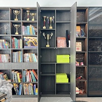 Étagère à livres moderne en MDF, design simple, bibliothèque en bois avec tiroirs pour bureau, salon, bibliothèque, maison, utilisation en escalier