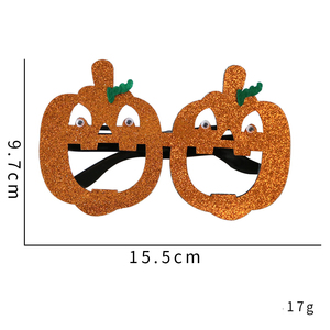 Lunettes décoratives amusantes HLC pour Halloween, accessoires <span class=keywords><strong>photo</strong></span>, fournitures de fête : Citrouille, Araignée, Fantôme, Chauve-souris, Crâne, Œil, Lunettes de soleil - Product Image 5