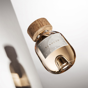 Có Thể Tái Chế 50Ml 100Ml Vòng Vuông Thủy Tinh Rỗng Chai Nước Hoa Biểu Tượng Tùy Chỉnh Cube Chai Nước Hoa Với Nắp Bằng Gỗ - Product Image 2