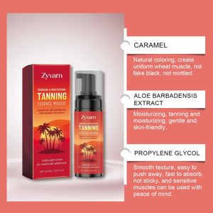 <span class=keywords><strong>Mousse</strong></span> Bronzante Bio Effet Noir Lait 100ML Imperméable Brun Clair Moyen Foncé Teinture Noircissante Vente en Gros Marque Privée - Product Image 5