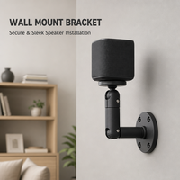 Support mural personnalisé pour caméra OEM ODM, bras métallique à double articulation pour haut-parleur satellite, son surround, home cinéma