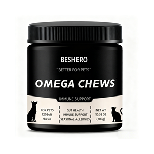 Traanvlekkenondersteuning Honden Huid & Vacht Gezondheid Visolie Luteïne Cranberry Vitamine C Zachte Kauwtabletten Huisdier Gezondheidszorg Supplementen Alle Levensfasen - Product Image 1