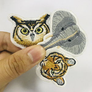Thêu hình dạng động vật các bản vá lỗi hổ, voi, gấu trúc, cú dễ thương các bản vá lỗi thích hợp cho quần áo trẻ em - Product Image 4