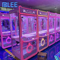 Vente en gros usine : Machine à griffes mini-arcade pour attraper peluches et jouets, à monnayeur et accepteur de billets