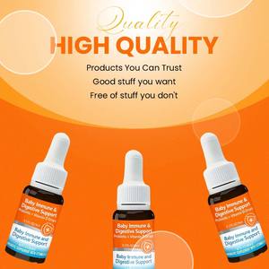 OEM/ODM personnalisé en usine soutien immunitaire et digestif pour bébé probiotique + vitamine D gouttes aide à soutenir la santé immunitaire chez les bébés - Product Image 6