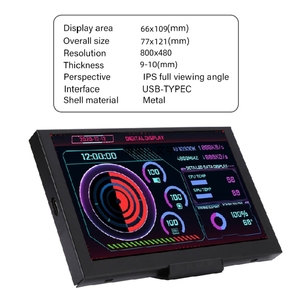 Monitor de computadora para Mini ITX Case 3,5 "5 pulgadas IPS pantalla secundaria CPU GPU RAM HDD monitoreo pantalla USB libremente <span class=keywords><strong>AIDA64</strong></span> - Product Image 3