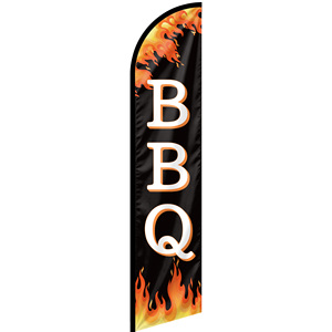 Bandera Publicitaria Personalizada con Impresión, Bandera de Plumas para Barbacoa, Bandera de Repuesto, Bandera Tipo Swooper, Letrero para Exteriores, Letrero para Tienda, Bandera Resistente al Viento - Product Image 1