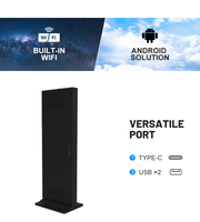 Affichage numérique extérieur LCD 43"55"65" IP65 étanche, totem publicitaire vertical, kiosque