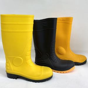 Botas de Lluvia de Seguridad para Trabajo, con Protección para los Pies, de PVC, Altas hasta la Rodilla, con Puntera de Acero, Impermeables, para Hombre - Product Image 1