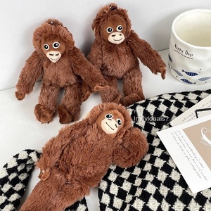 New Internet người nổi tiếng ít khỉ đười ươi đồ chơi sang trọng PP bông đầy Mặt dây chuyền Keychain Túi phụ kiện 19cm unisex tại chỗ - Product Image 1