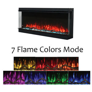 Fabricant de <span class=keywords><strong>cheminée</strong></span> 40 "50" 60 "70" 80 "90" Application de contrôle Wifi murale à 3 faces personnalisée OEM/ODM Foyer <span class=keywords><strong>électrique</strong></span> - Product Image 4