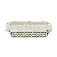 Connecteur industriel électrique WZUMER HDC HE robuste, 24 broches, 16A, inserts mâles