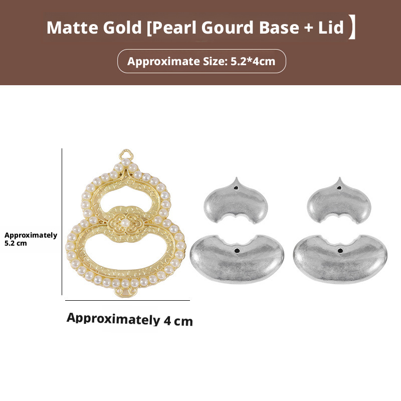 Dumb Gold Pearl Gourd Bottom Embryo+Double sided Cover