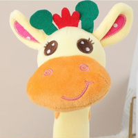 Jouet en peluche musical électronique doux et lumineux, girafe parlante, chantante et dansante