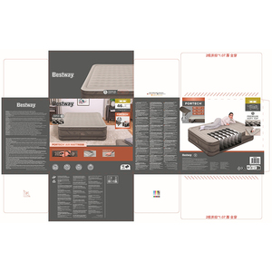 Colchón Inflable Portátil <span class=keywords><strong>Bestway</strong></span> 69050 <span class=keywords><strong>de</strong></span> PVC, Plegable, para Interiores y Exteriores, para <span class=keywords><strong>Dormir</strong></span> al Aire Libre, con Bomba Integrada - Product Image 5