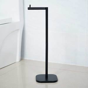 <span class=keywords><strong>Style</strong></span> <span class=keywords><strong>industriel</strong></span> Ménage Salle de bain Suspendu Fer Sur Pied <span class=keywords><strong>Porte</strong></span>-<span class=keywords><strong>Papier</strong></span> Noir Pliable Carré pour Usage Domestique - Product Image 2