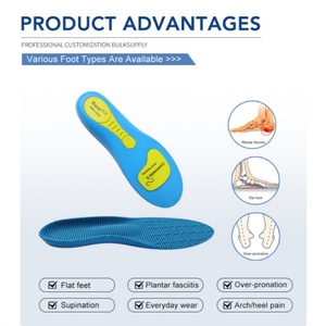 <span class=keywords><strong>Semelles</strong></span> Confort Sportives en PU avec Support de Voûte Plantaire et Amorti des Chocs pour Soulager les Douleurs aux Pieds - Product Image 3