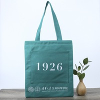 Sac fourre-tout en toile pour boutique de mode, prêt à la vente, avec poignées de couleur personnalisée pour la présentation de marchandises sur le comptoir du magasin