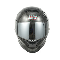 Casque de moto de conception modulaire intégrale en fibre de carbone certifié DOT ECE de haute qualité avec système de visière