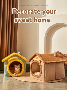 Luxury Dog House Type Winter Warm Small <b>Bed</b> Dogs Teddy Four Seasons Universal Detachable Washable Dog House Cat <b>Nest</b> <b>Bed</b> Pet - Product Image 6