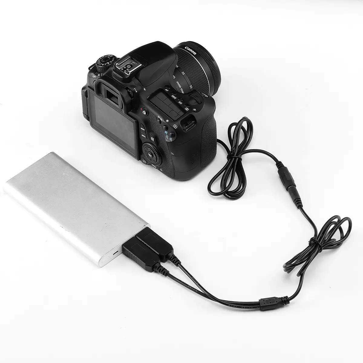 Thích hợp cho Canon LP-E6 Dummy Pin USB5V tăng Dòng cung cấp điện để 5D2 5D3 5d4 60D 7D2 80D
