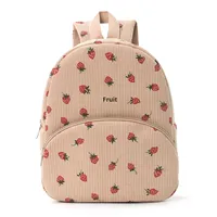 Sac à dos en velours côtelé pour élèves du primaire, motif petit ours mignon, tendance et décontracté, sac en peluche de dessin animé, vente chaude