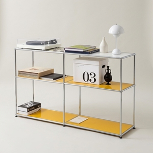 Estantería y Exhibidor de Acero Inoxidable de Múltiples Niveles, Estilo Moderno y Sencillo, para <span class=keywords><strong>Pasillo</strong></span>, Mueble para el Hogar Personalizable - Product Image 1