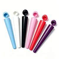 Tube d'emballage conique en PP multi-couleurs en promotion, flacon en plastique vide avec couvercle à clapet, longueur personnalisée et impression de marque