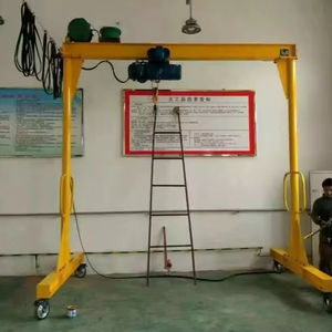 Grúa Móvil Industrial con Ruedas Giratorias, Sin Rieles, Altura Ajustable, Fácil de Mover, Grúa de Marco Portátil, Directo de Fábrica - Product Image 1