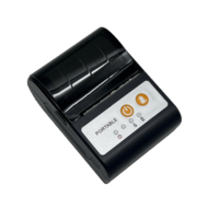 Imprimante thermique portable mini 58 mm pour reçus et codes-barres, imprimante de factures sans fil Bluetooth pour téléphone portable