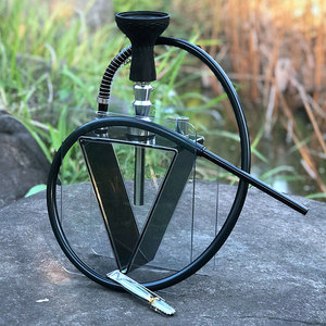 Vente en gros chicha triangles sheesha shesha narguilé shisha tabak acrylique narguilé pétillant narguilé nargileh acrylique narguilé triangle - Product Image 5