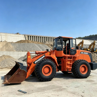 Hervorragende Leistung Doosan DL505 Radlader mit Langer Lebensdauer und Einfachem Wartungsdesign für Brückenbau-Projekte